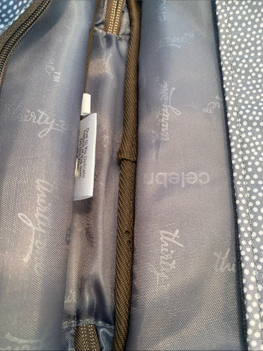 Thirty One Inspiration Compact Brown Dot Crossbody Bag Case